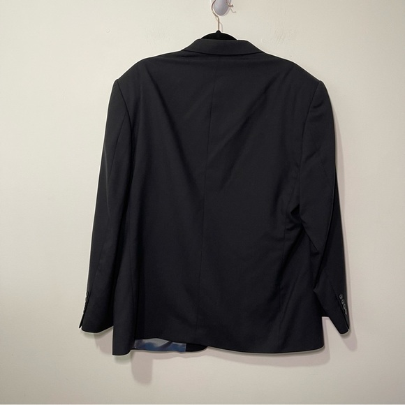 Vintage Oscar de La Renta men's Navy 100% wool 3 button career office blazer 44S - Picture 5 of 11